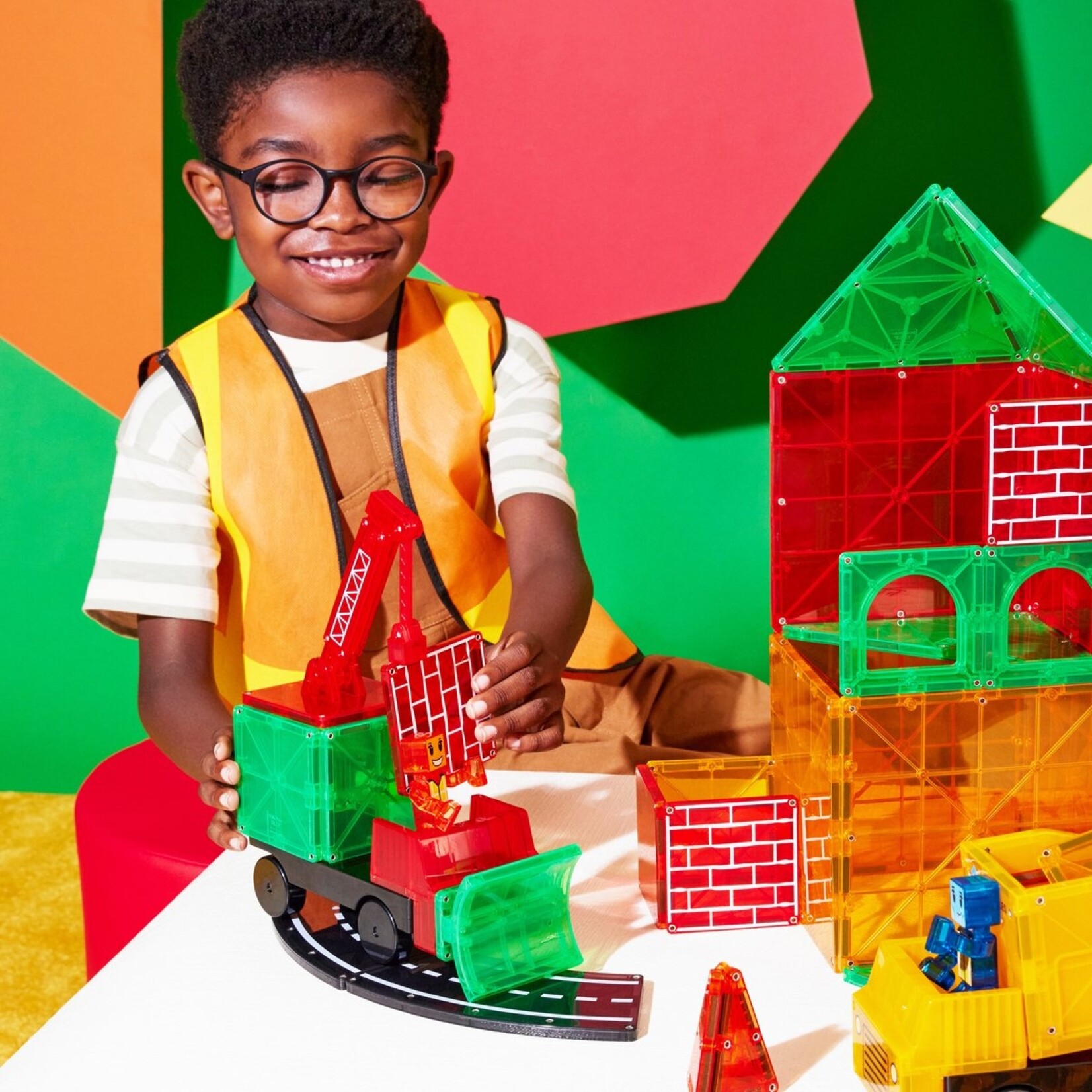 Magna-Tiles Builder XL 50 stuks - Geschikt vanaf 3 jaar - Multi