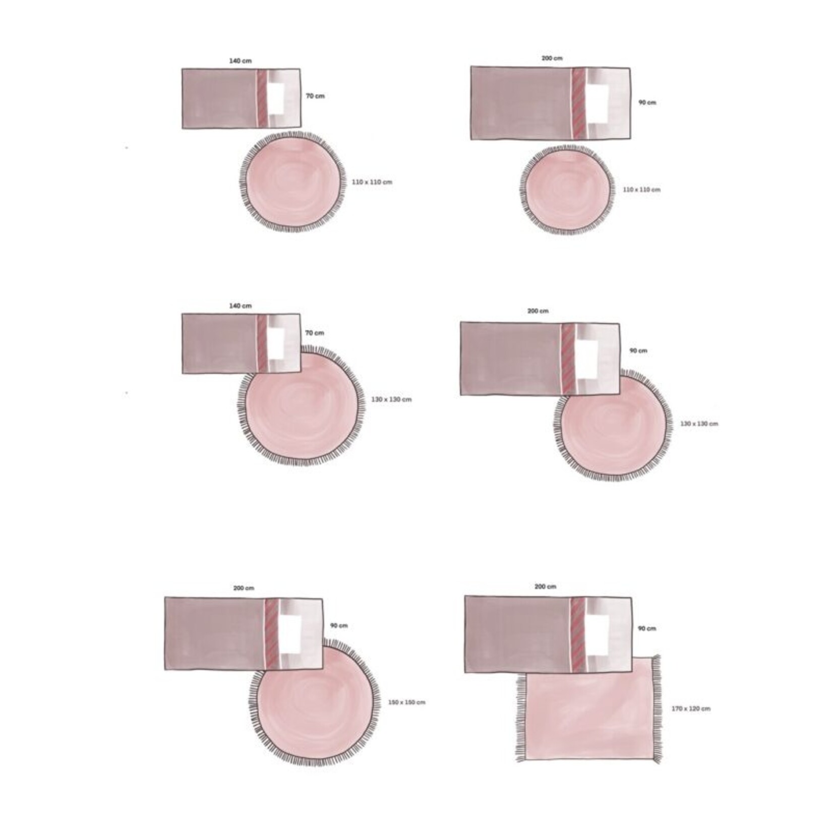 Tapis Petit Vloerkleed Elephant - 130 x 130 cm