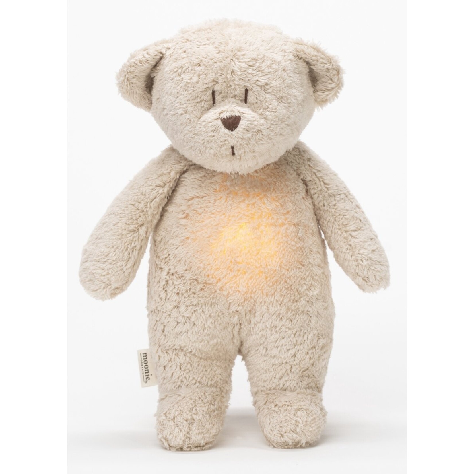 Moonie Moonie The Humming Bear Sand Natur 2.0 - organic - hartslag knuffel - beer