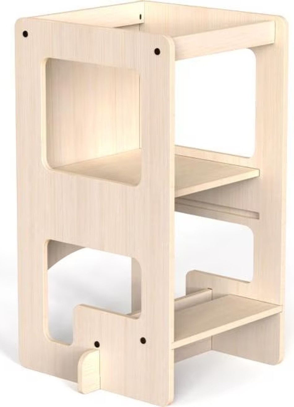 Mamatoyz Kule Flip - leertoren en tafeltje in 1 - naturel afbeelding