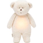 Moonie Moonie The Humming Bear Polar wit Natur 2.0 - organic - hartslag knuffel - beer
