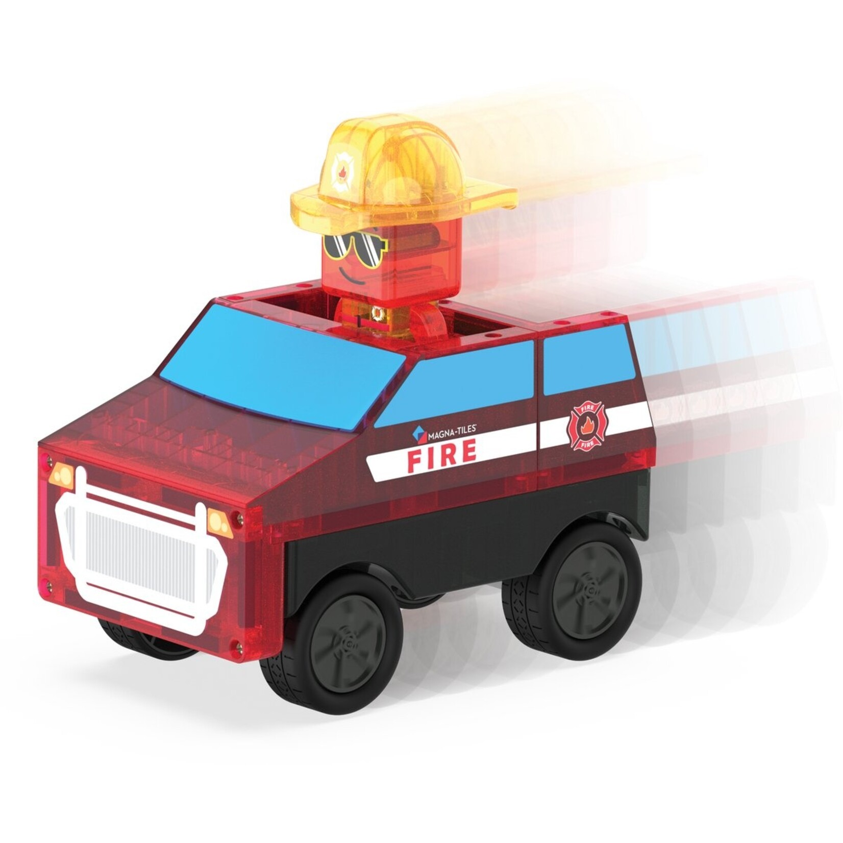 Magna-Tiles Fire rescue 27-delige set - magnetisch bouw speelgoed - magnetische tegels - open einde speelgoed