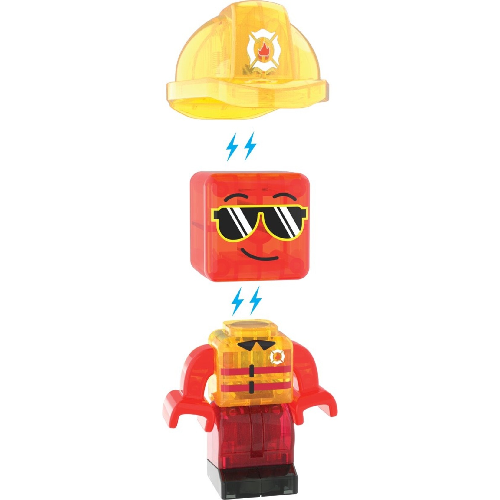 Magna-Tiles Fire rescue 27-delige set - magnetisch bouw speelgoed - magnetische tegels - open einde speelgoed