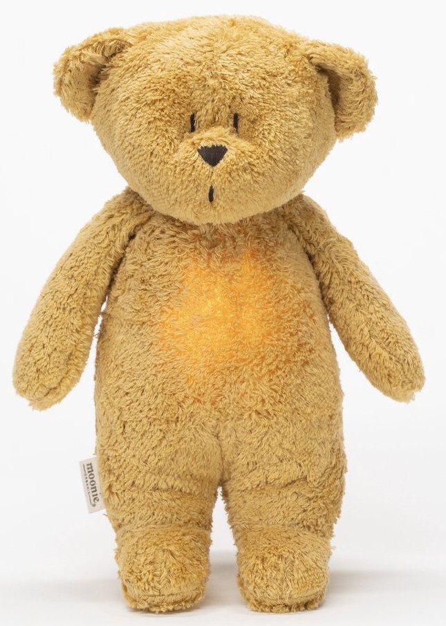Moonie Moonie The Humming Bear Honey Natur 2.0 - hartslag knuffel - beer
