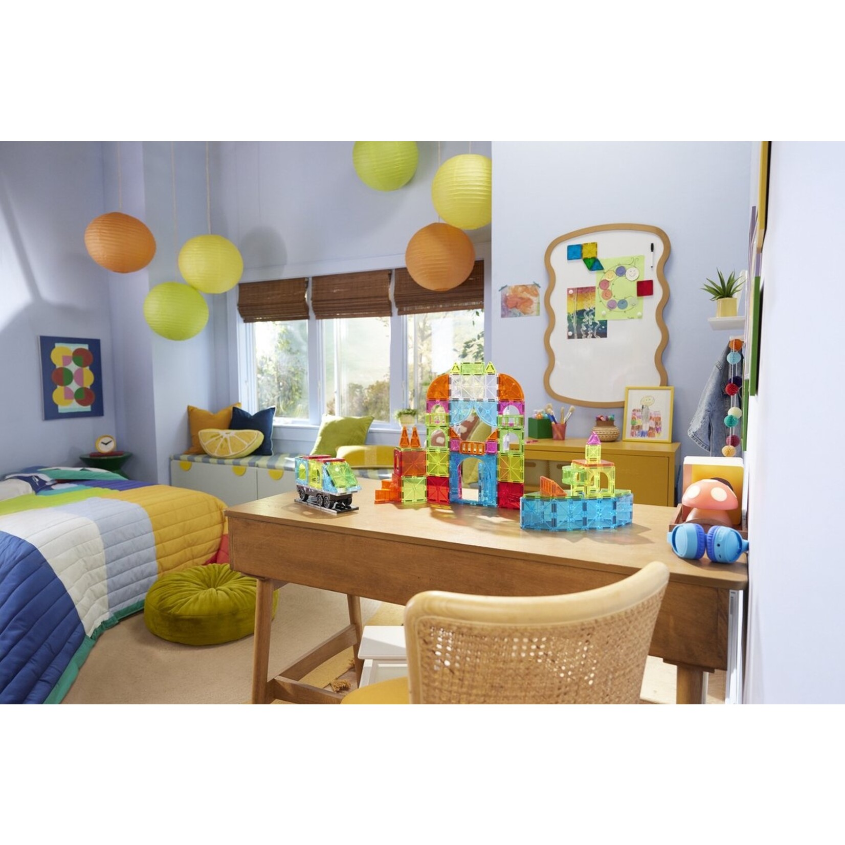 Magna-Tiles City Center 110-delige set - magnetisch bouw speelgoed - magnetische tegels - open einde speelgoed - educatief constructie