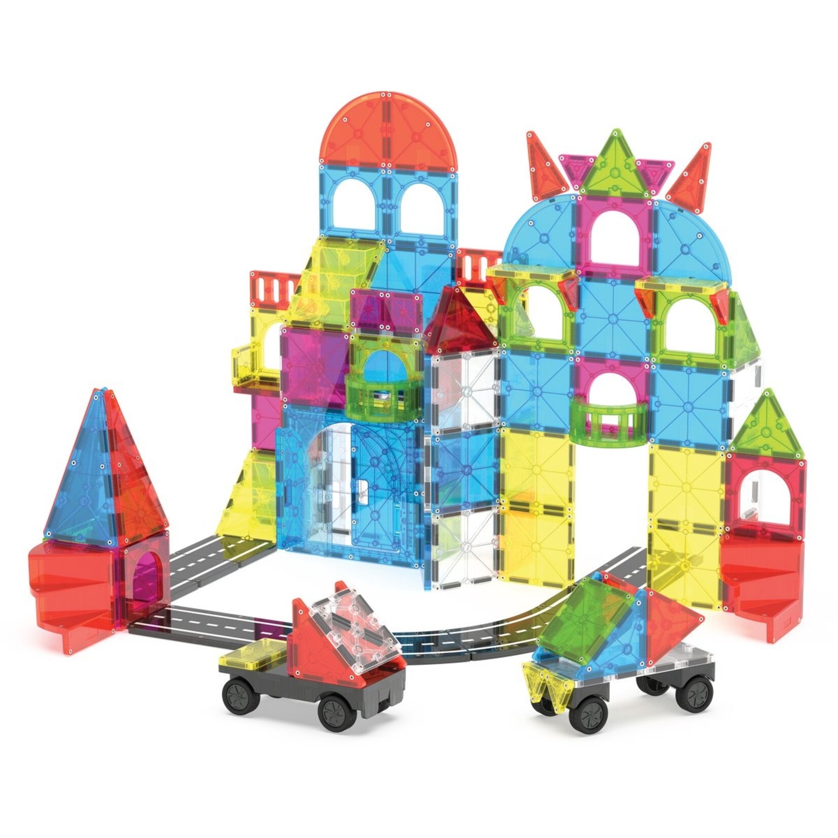 Magna-Tiles City Center 110-delige set - magnetisch bouw speelgoed - magnetische tegels - open einde speelgoed - educatief constructie