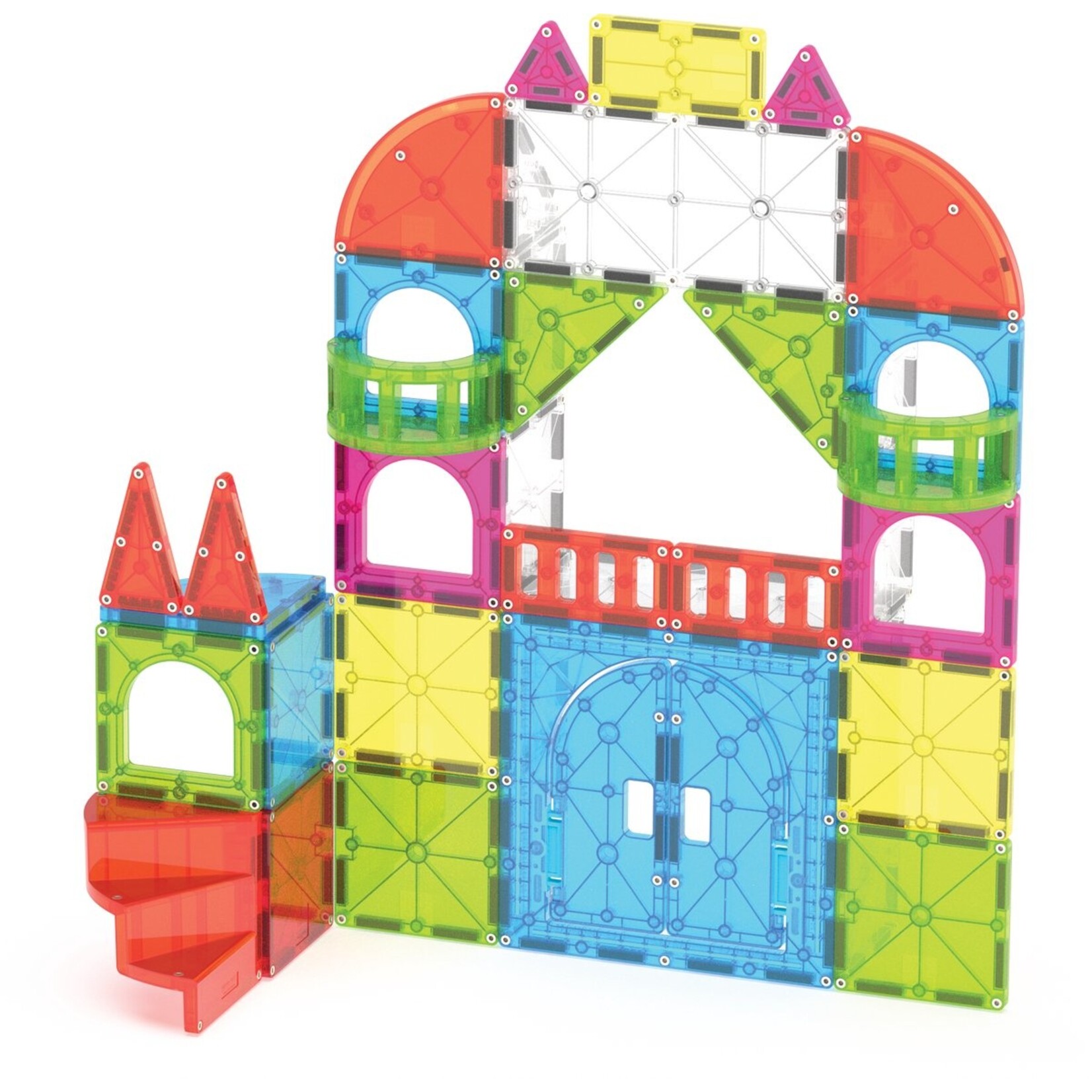 Magna-Tiles City Center 110-delige set - magnetisch bouw speelgoed - magnetische tegels - open einde speelgoed - educatief constructie