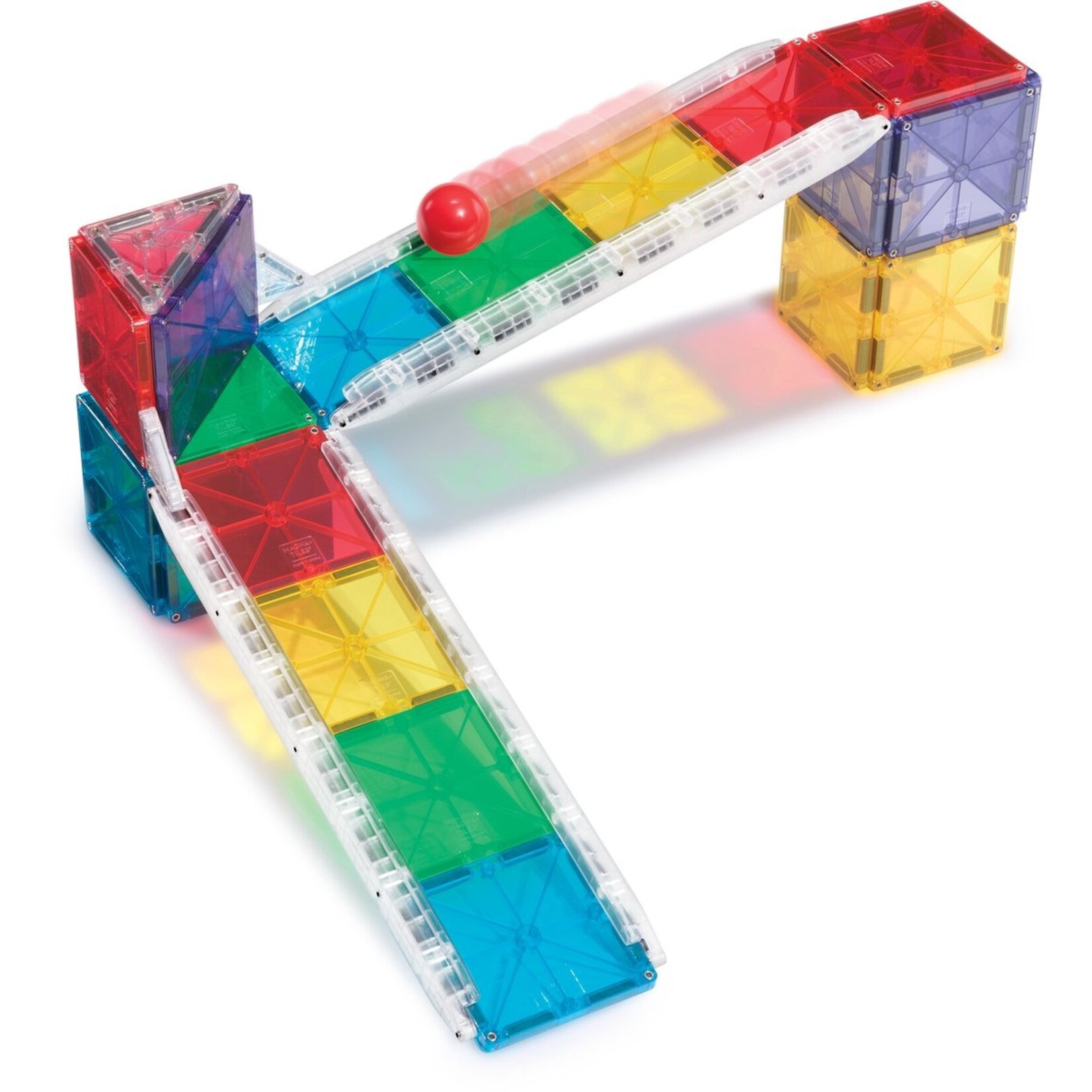 Magna-Tiles Knikkerbaan 33-delige set - Rail Racer - magnetisch bouw speelgoed - magnetische tegels - open einde speelgoed - educatief constructie