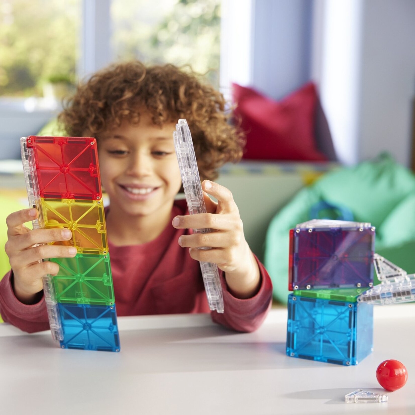 Magna-Tiles Knikkerbaan 33-delige set - Rail Racer - magnetisch bouw speelgoed - magnetische tegels - open einde speelgoed - educatief constructie