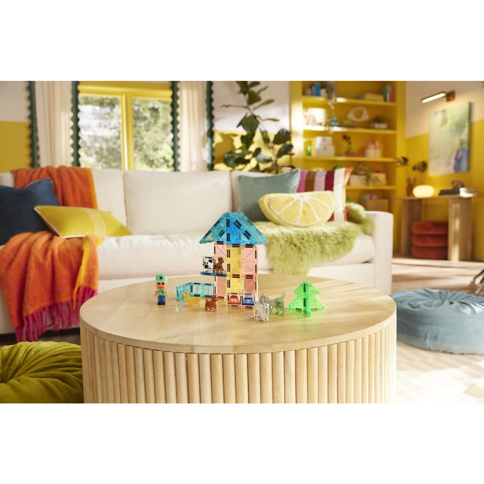 Magna-Tiles puppy park 27-delige dierenset - magnetisch bouw speelgoed - magnetische tegels - open einde speelgoed
