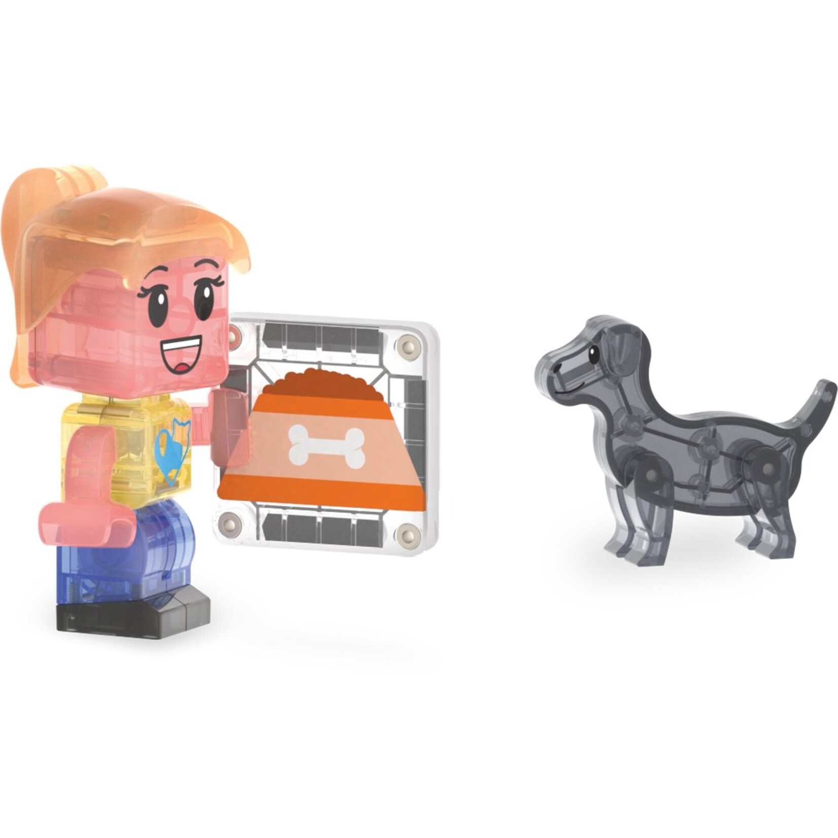 Magna-Tiles Huisdieren speelhuis 50-delig – Magnetische Bouwset met Huisdieren – Magnetische tegels - Open einde speelgoed