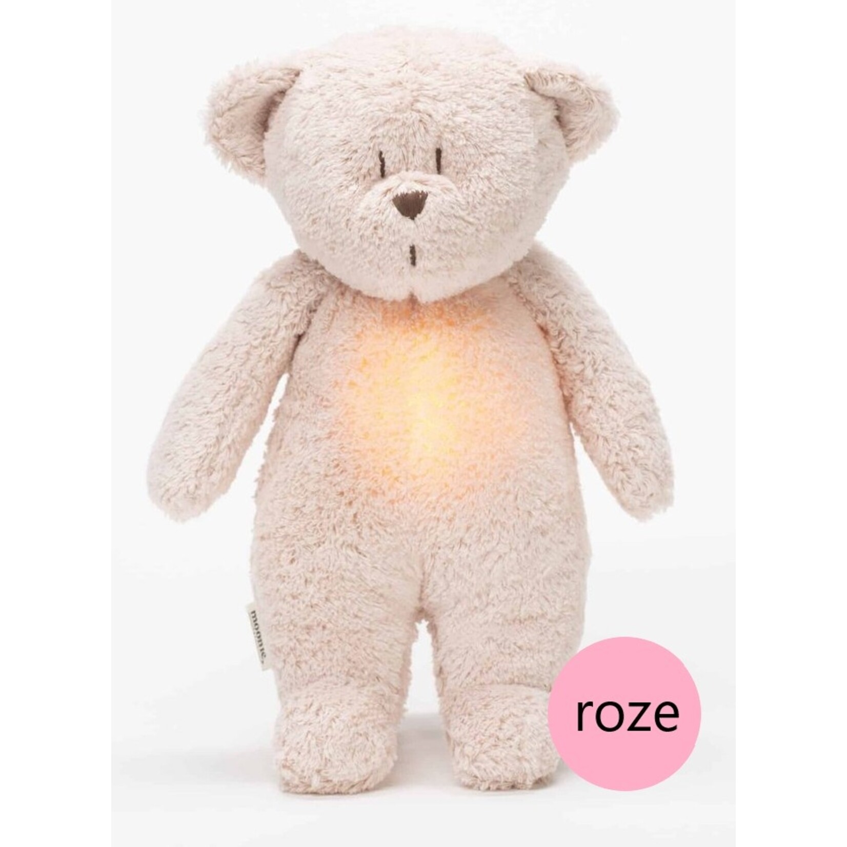 Moonie Moonie The Humming Bear Roze Natur 2.0 - hartslag knuffel - beer