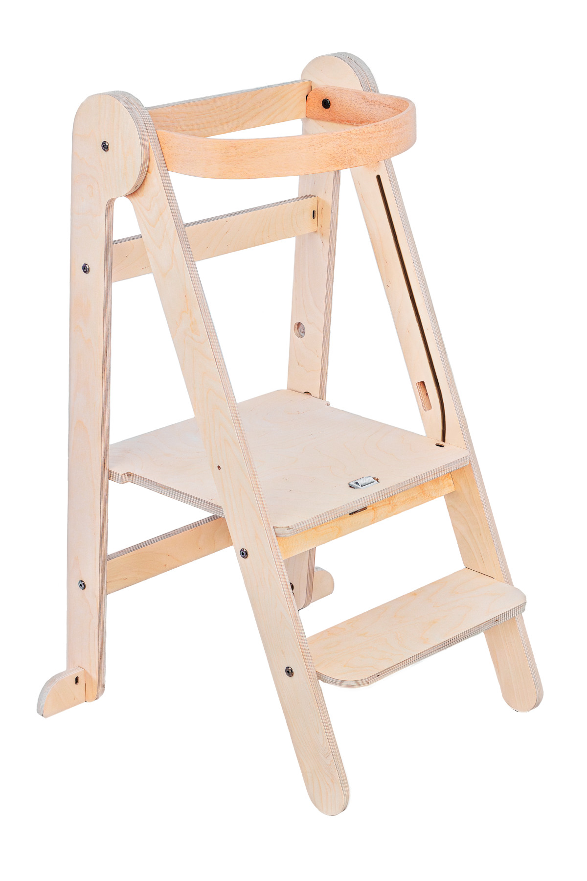 Mamatoyz Houten Leertoren Opvouwbaar - Montessori - Naturel - Hout 2.0 afbeelding