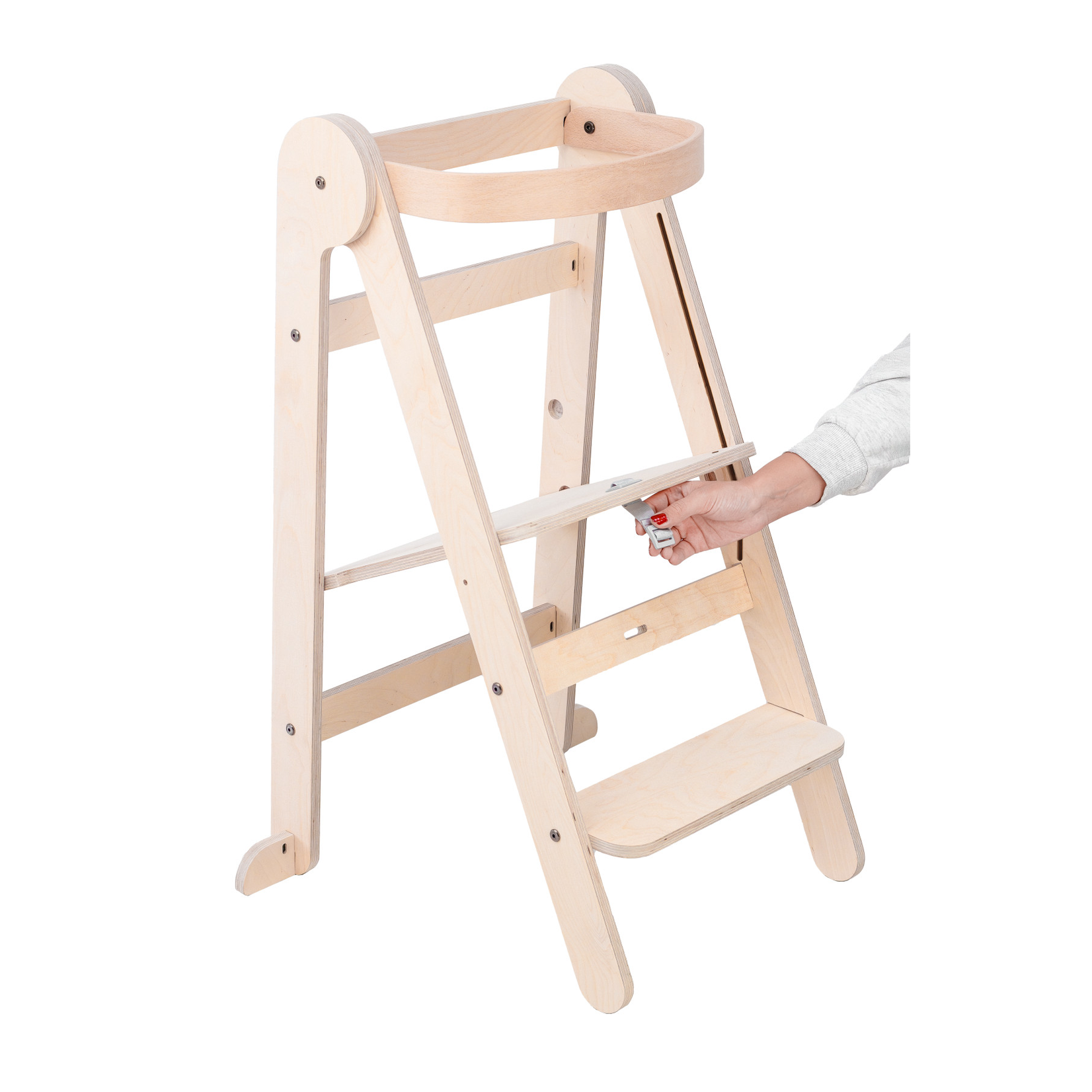 Mamatoyz Houten Leertoren Opvouwbaar - Montessori - Naturel - Hout 2.0