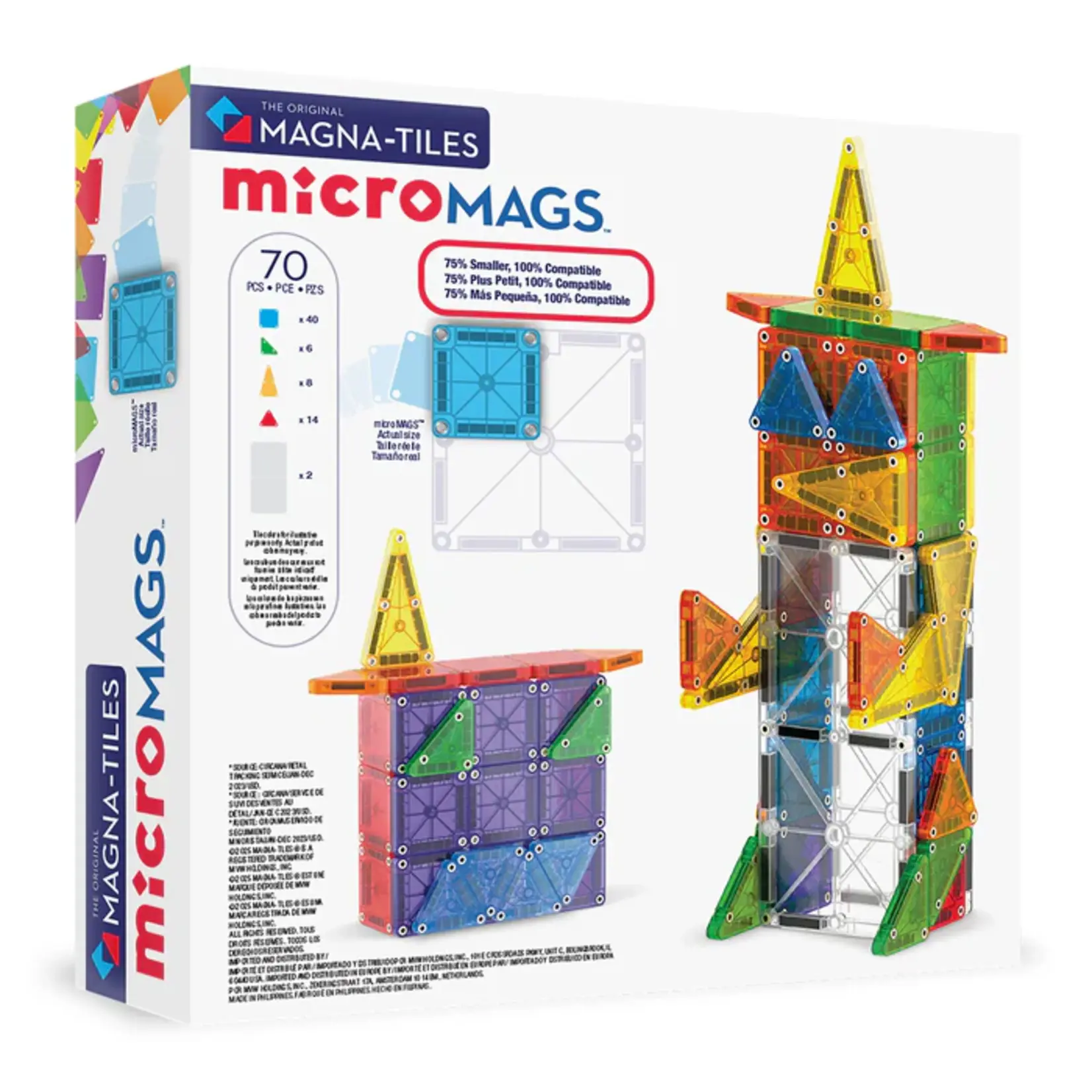 Magna-Tiles Micro Mags 70 Piece Set