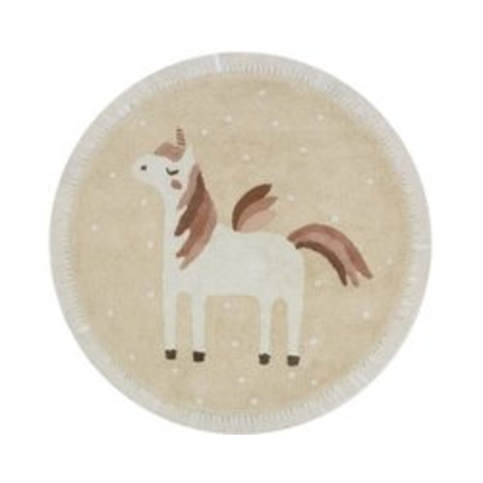 Tapis Petit Vloerkleed Rond Faye Unicorn