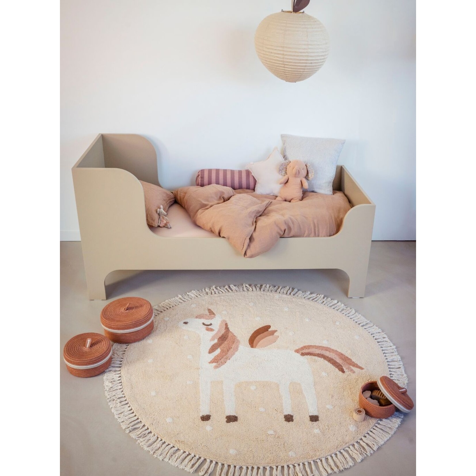 Tapis Petit Vloerkleed Rond Faye Unicorn