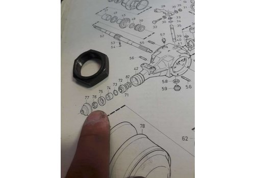 Moer CVT transmissie primair uitgaande as 3290220-7 gebruikt Volvo 343, 345, 340 