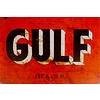 Non-original Metal logo facade board Gulf Dealer