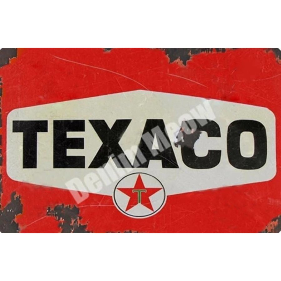 Metalen logo gevelbord Taxaco