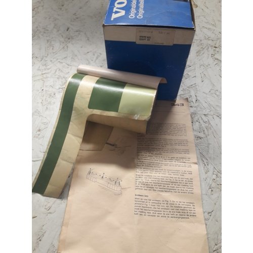 Striping kit kofferbak achterzijde groen 3277713-8 NOS Volvo 343, 345 