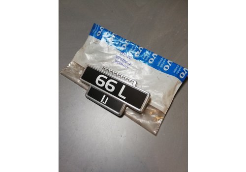 Embleem spatbord "66 L 1.1" 3269802 NOS Volvo 66 