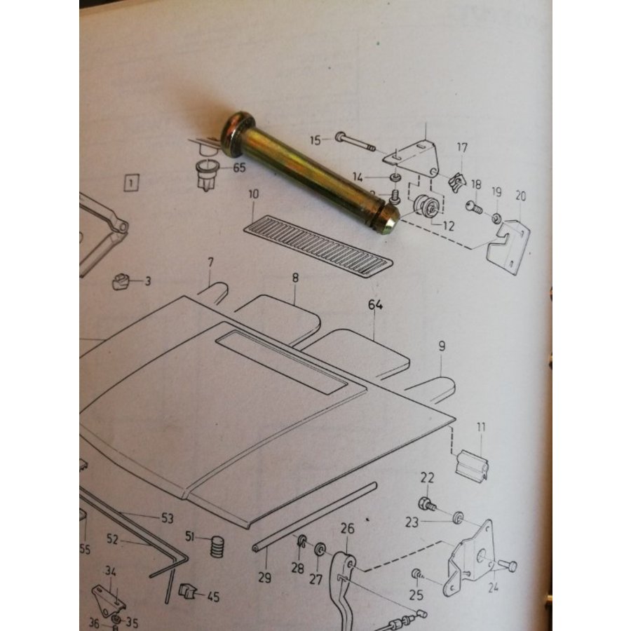 Engine hood pin 3285791-4 NOS DAF, Volvo 66, 300 series