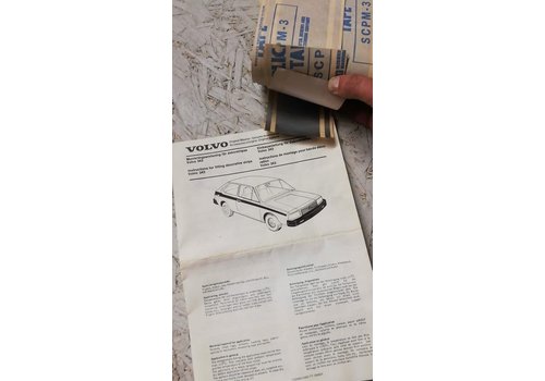 Striping kit left and right side gray / metalic 284515-4 NOS Volvo 343, 345 