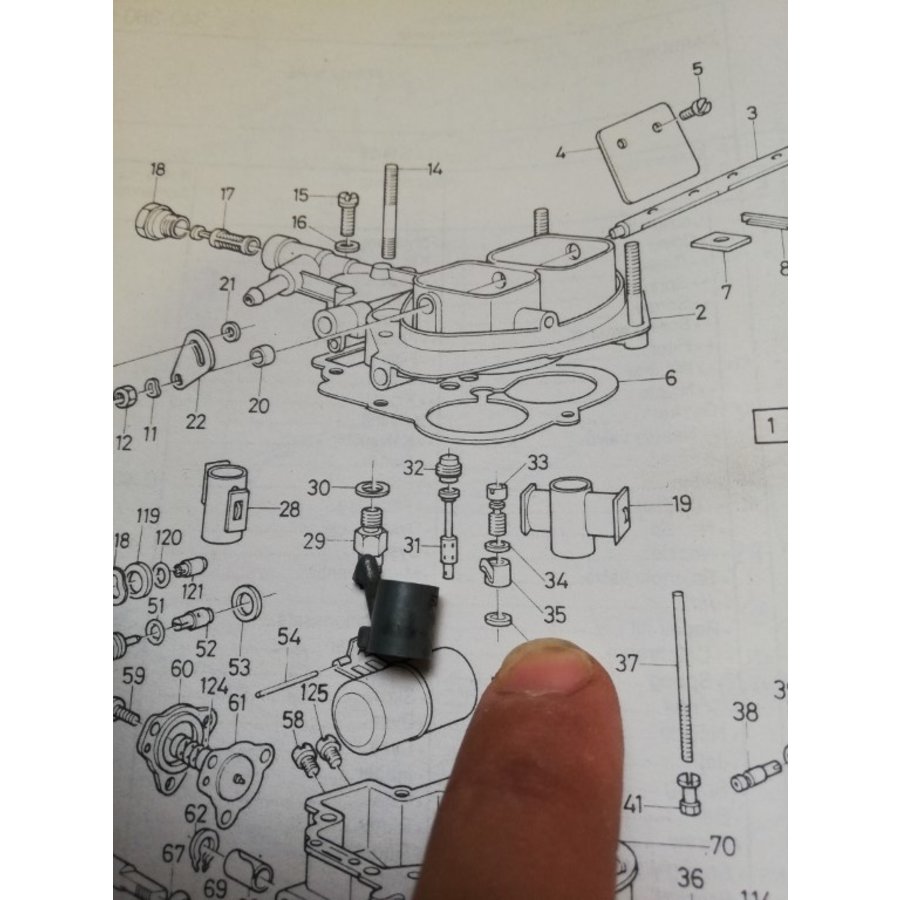 Fuel injection nozzle Weber carburetor 3287837-3 NEW Volvo 340