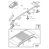 Volvo XC90 Roofing strip seal LH 30784017 NOS 2003-2014 Volvo XC90