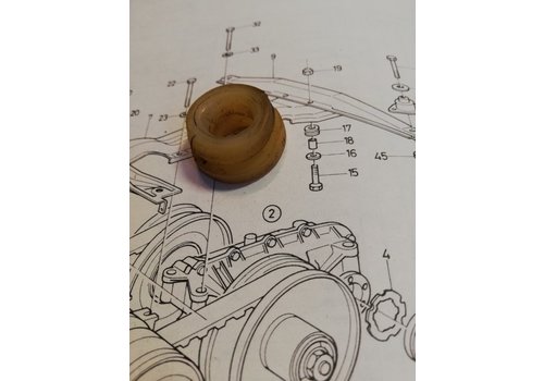 Mounting rubber, mounting rubber CVT transmission 3292357-5 used Volvo 343, 345, 340 