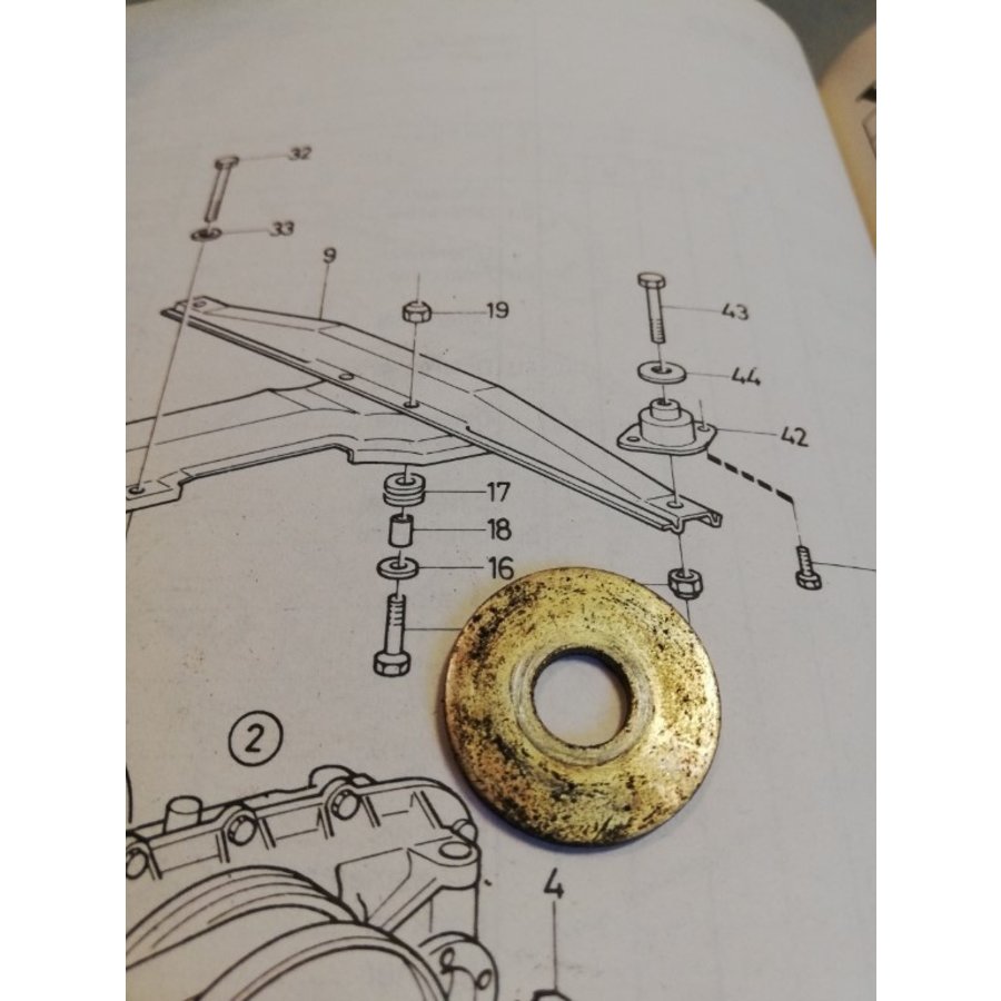 Ring montage ophanging CVT transmissie 960141-0 gebruikt Volvo 343, 345, 340