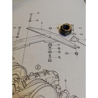 Moer montage ophanging CVT transmissie 3120576-8 gebruikt Volvo 343, 345, 340