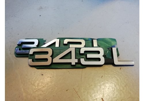 Lettering emblem on the rear of the trunk 3282077-1 NOS Volvo 343 - Copy 