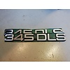 Belettering embleem achterzijde kofferbak '345DLS' 3282446-8 NOS Volvo 345