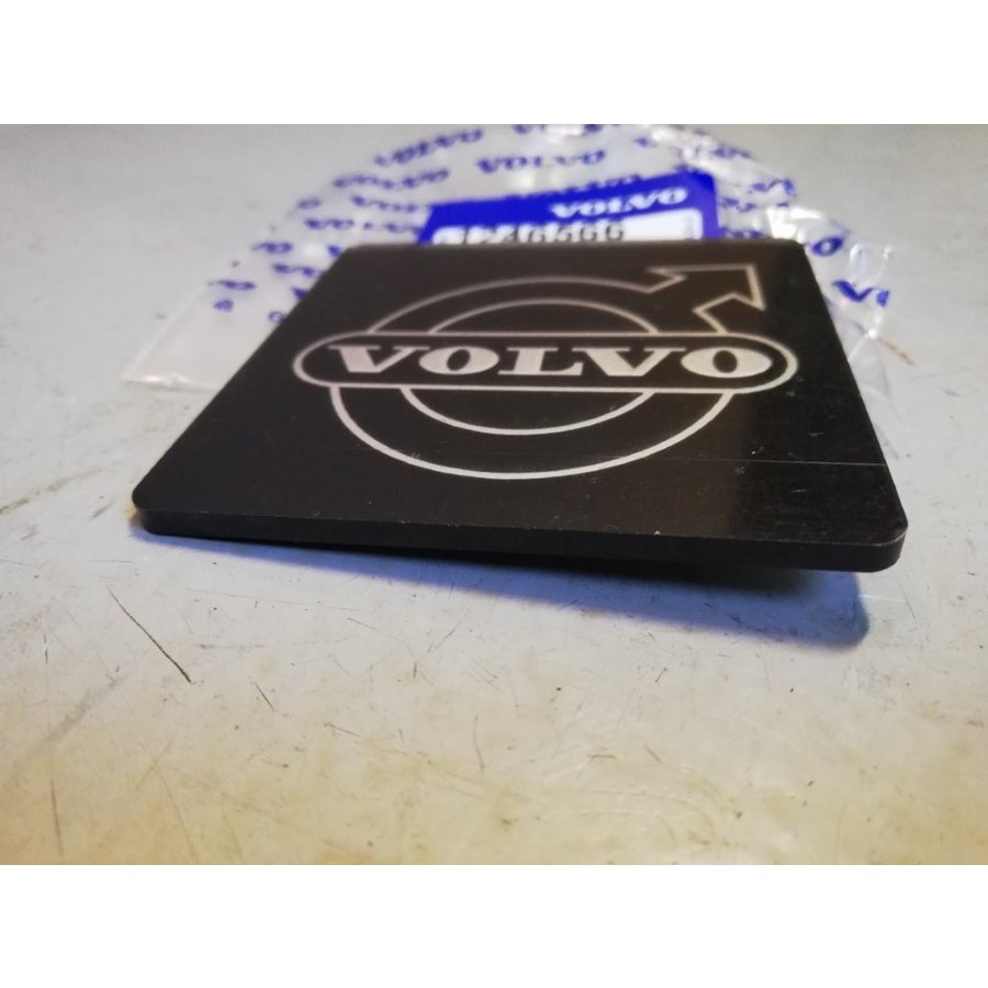 Logo plate emblem sticker 7 x 7cm grille 1246566 NEW Volvo 240, 260