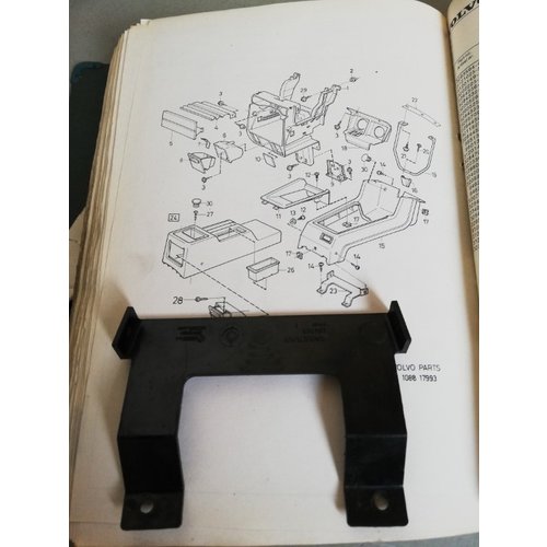 Support mounting bracket center tunnel console 3284709 uses Volvo 340, 360 