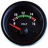 Volvo 200/300-serie Voltmeter for instrument panel NEW Universal Volvo 66, 100, 200, 300, 700 and 900 series