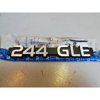 Emblem '244GLE' 1246718 NOS '79 -'80 Volvo 240, 244