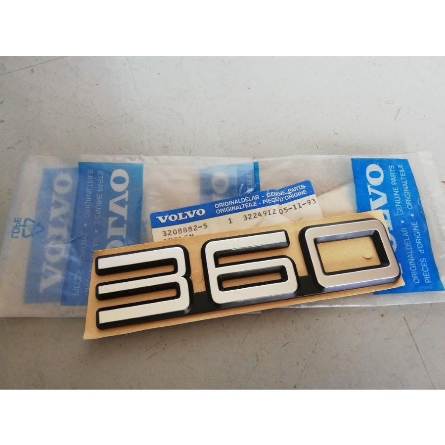 Embleem '360' 3208882 NOS vanaf CH.121000 Volvo 360