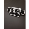 Volvo 66 Emblem mudguard "66DL 1.3" 3269820 NOS Volvo 66