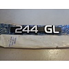 Embleem kofferbak achterklep '244 GL' 1202182 NOS Volvo 244