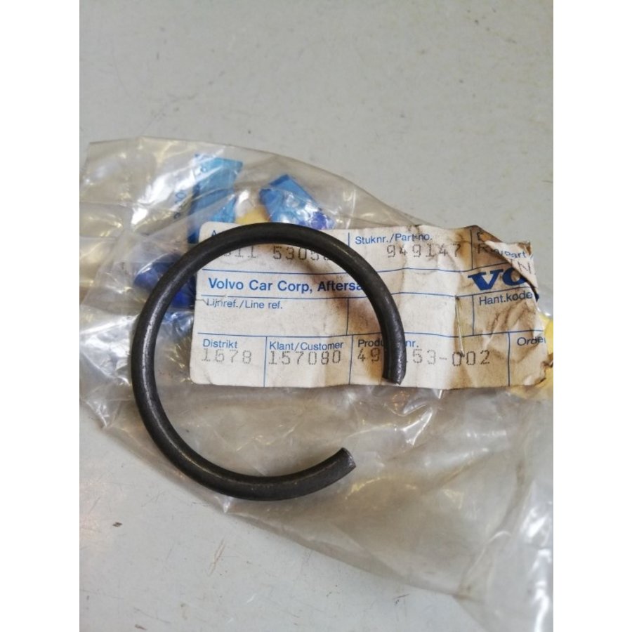 Snap ring, circlip front axle spring 949147 NOS Volvo 240, 260, 740, 760, 780, 940, 940 SE, 960 series