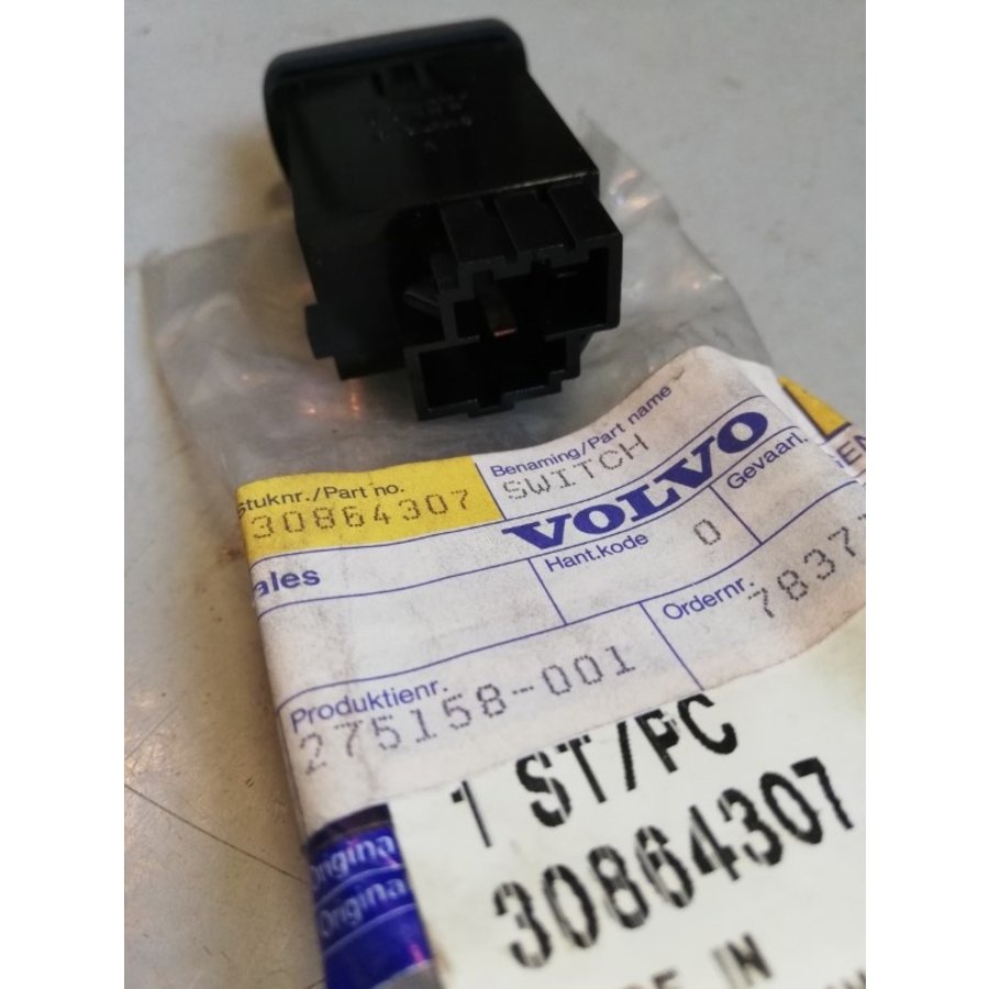 Schakelaar centrale deurvergrendeling, portier 30864307 tot -2004 NOS Volvo S40, V40 serie