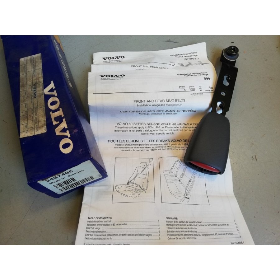 Houder veiligheidsgordel, gordelvanger L/R voorzijde 9467465 NOS Volvo XC90