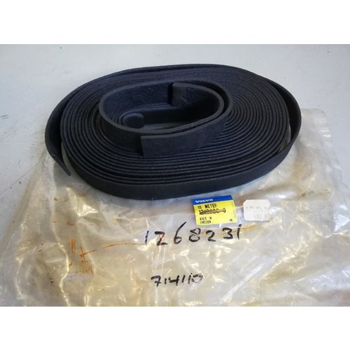 Rubber strip (per meter) Portierruithouder 1268231 NOS Volvo 140, 164, 240, 260,  740, 760, 940, 960, S90, V90 