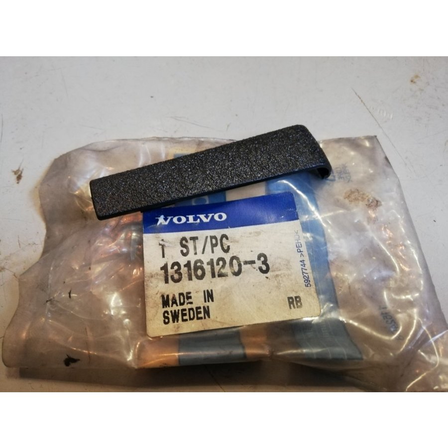 Afdekplaat raamslinger zwart 1316120 NOS Volvo 740, 760, 940, 960