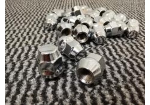 Wheel nut chrome color/zinc plated 1/2 