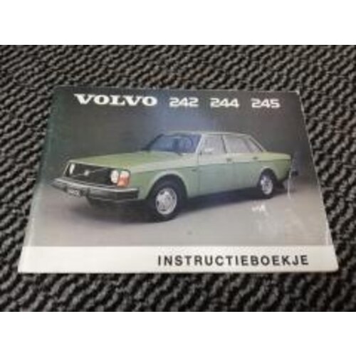 Manual, instruction booklet Volvo 242, 244, 245 around 1974-1979 