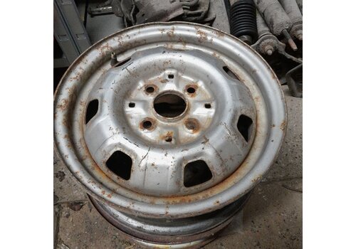 Wheel original Volvo, steel rim old type 3294109 from CH.318090 - used Volvo 343, 345 